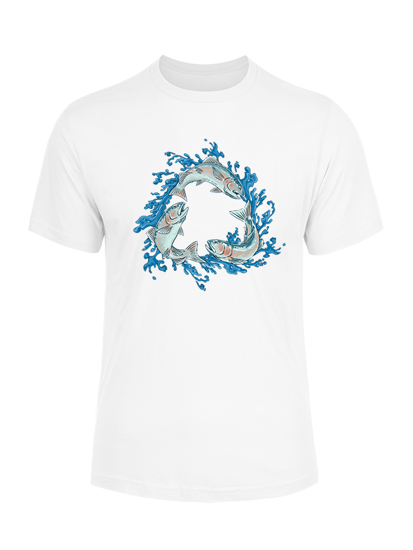 Salmon Harmony Waters Unisex Cotton Tee