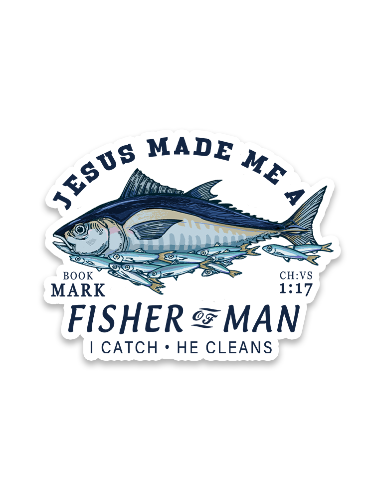 Matthew 4:19 God's Capture Sticker