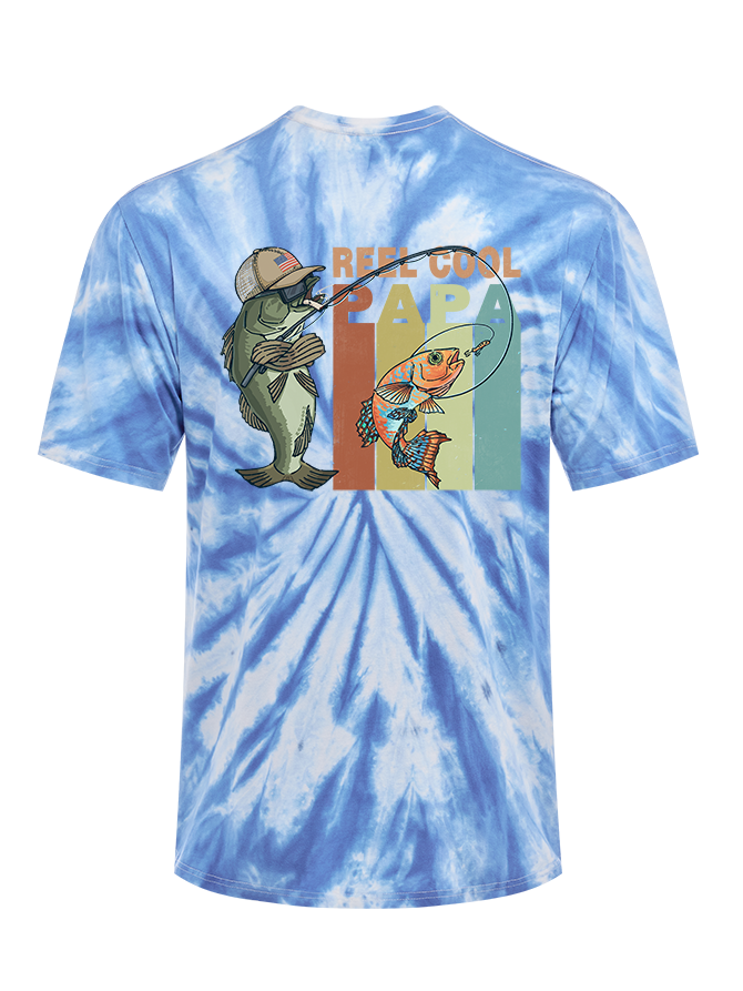 Reel Cool Papa Tie Dye Tee