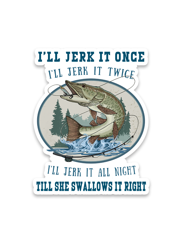 Muskie Madness Jerk and Reel Sticker