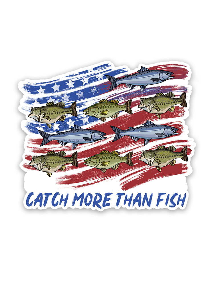 Patriotic Waters Unleashed Sticker