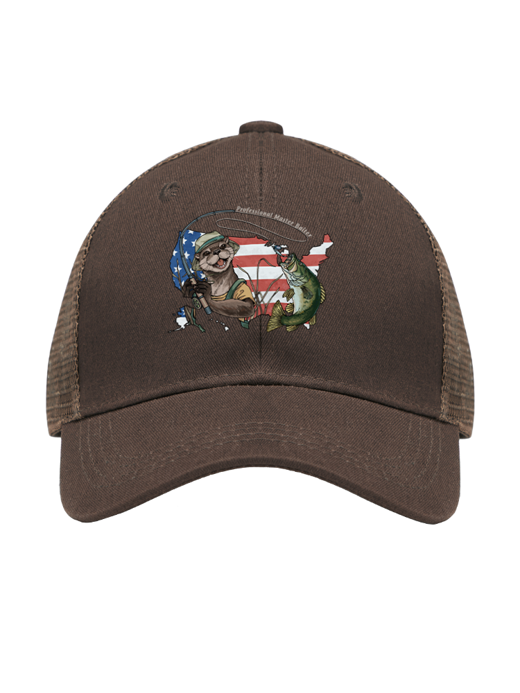 Otter vs Bass Mesh Velcro Hat