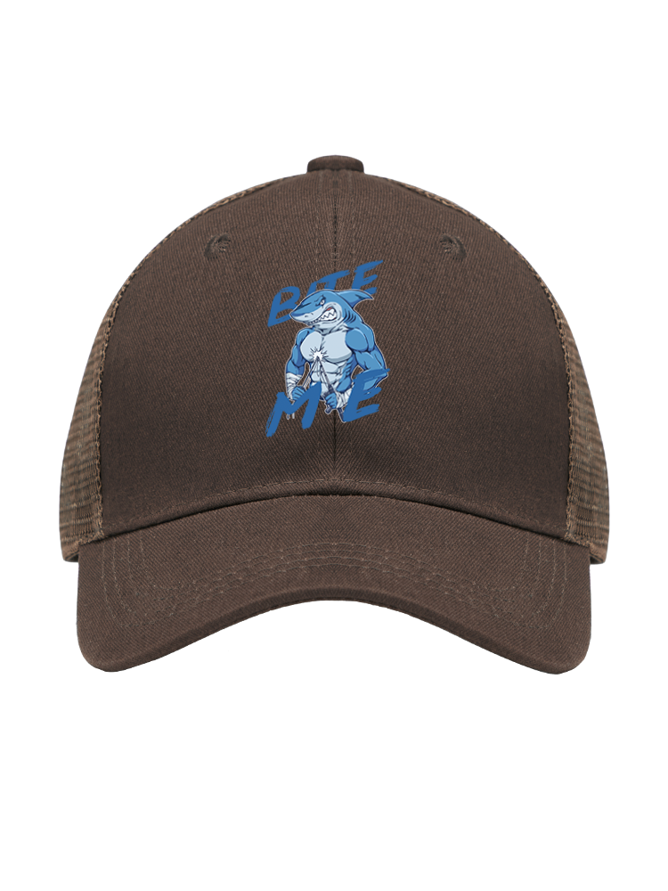 Rebel Shark Bite Me Mesh Velcro Hat
