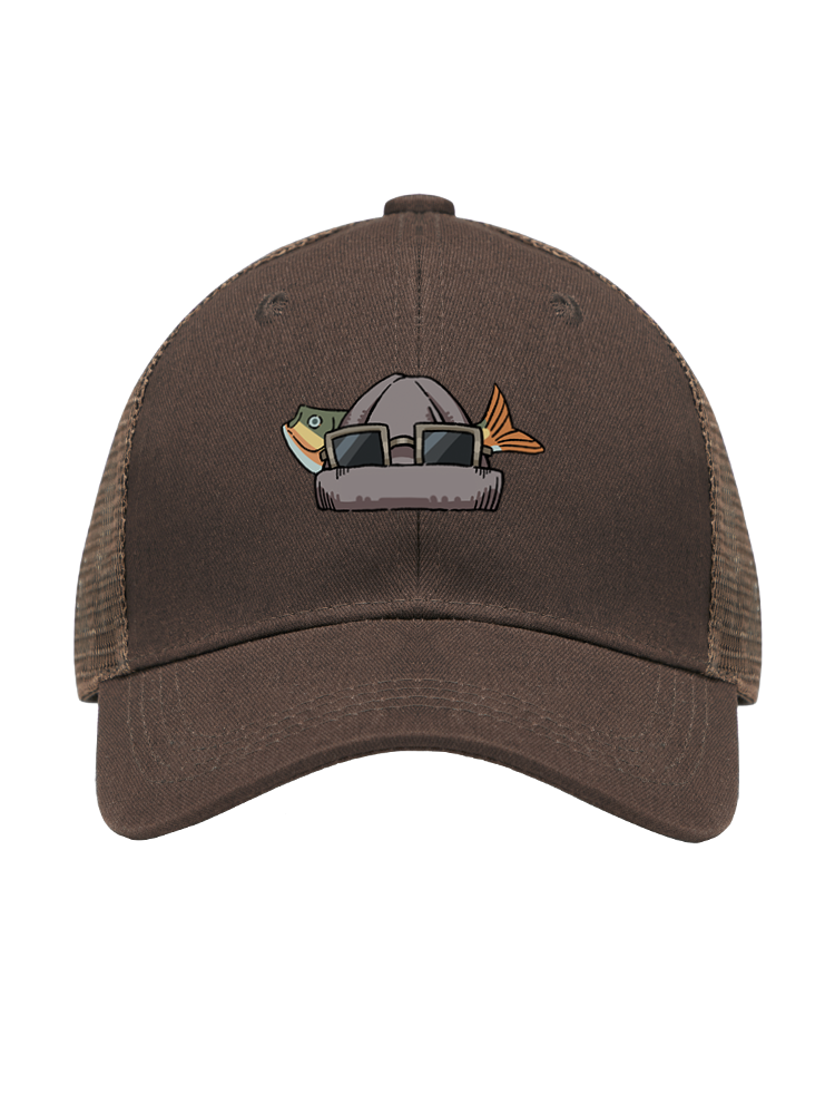 Fishing Make Me Feel Alive Mesh Velcro Hat