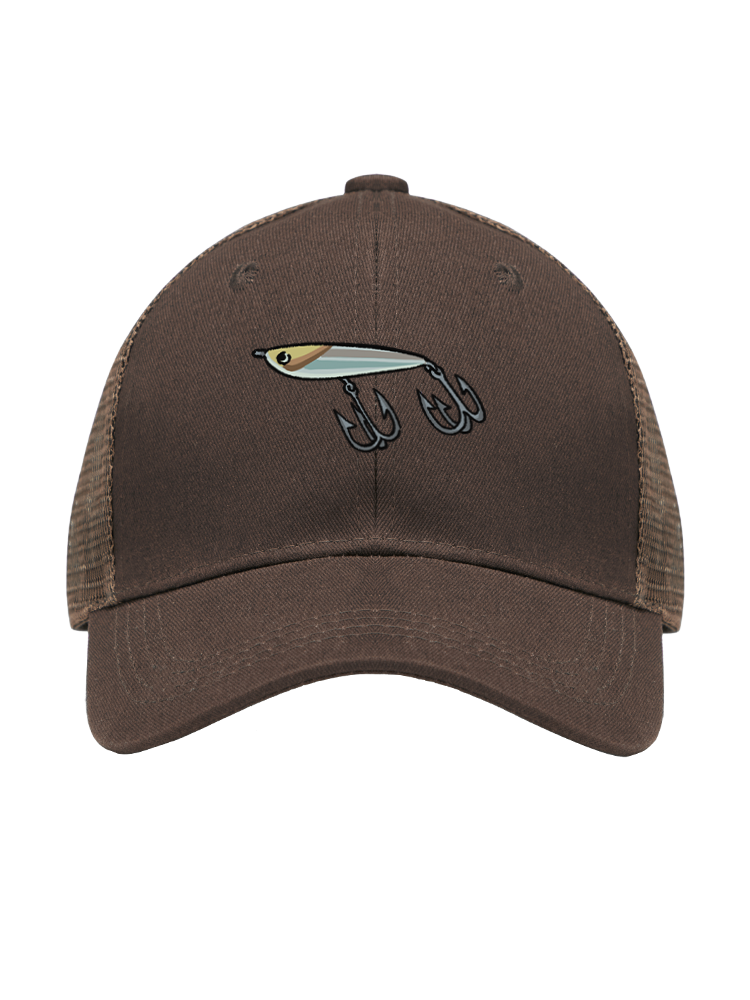 Muskie Madness Jerk and Reel Mesh Velcro Hat