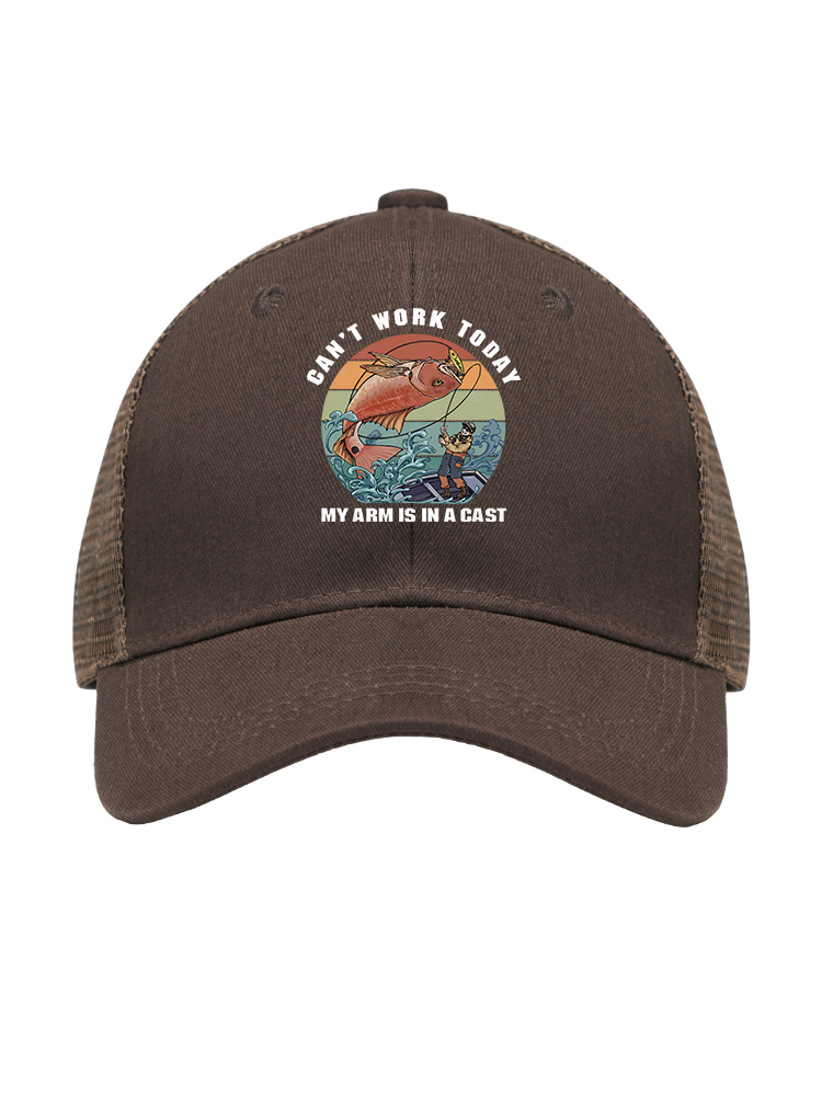 Hooked on a Day Off Mesh Velcro Hat