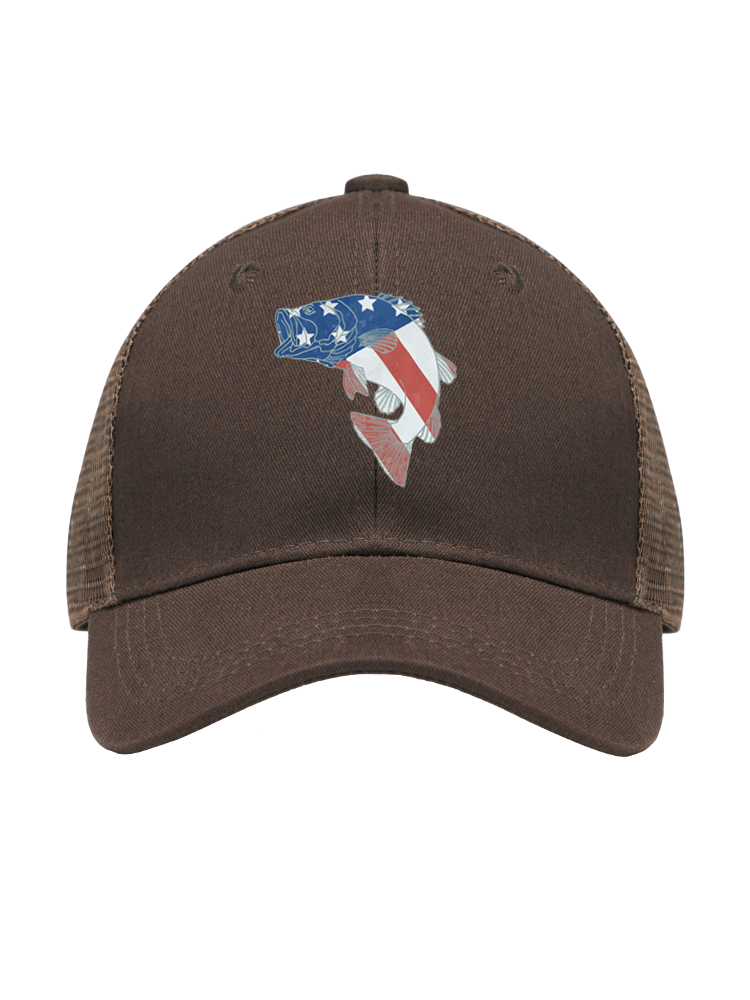 Otter vs Bass Mesh Velcro Hat