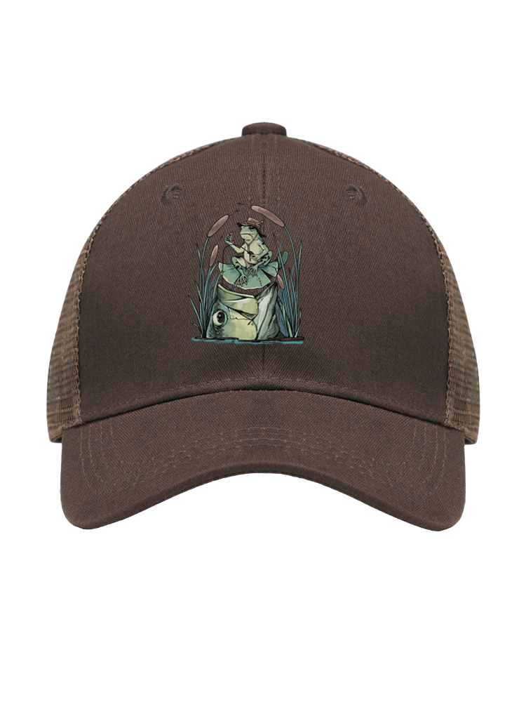 There's Always a Bigger Fish Mesh Velcro Hat
