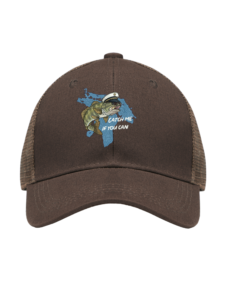 Catch Me If You Can Mesh Velcro Hat