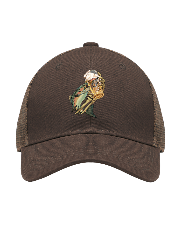 Let's Have a Drink Mesh Velcro Hat