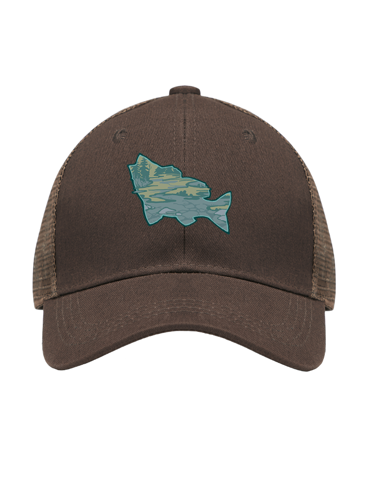 Clear Lake Bass Lures Mesh Velcro Hat