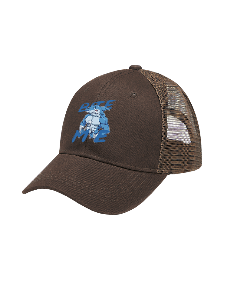 Rebel Shark Bite Me Mesh Velcro Hat