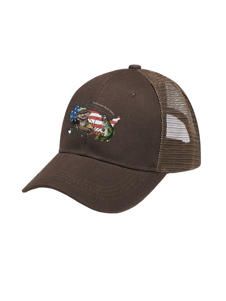 Otter vs Bass Mesh Velcro Hat