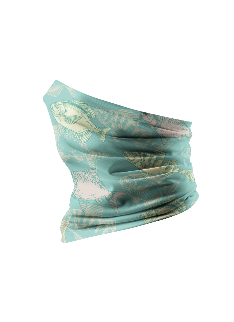 Freshwater Harmony Full Print Sun Protection Neck Gaiter