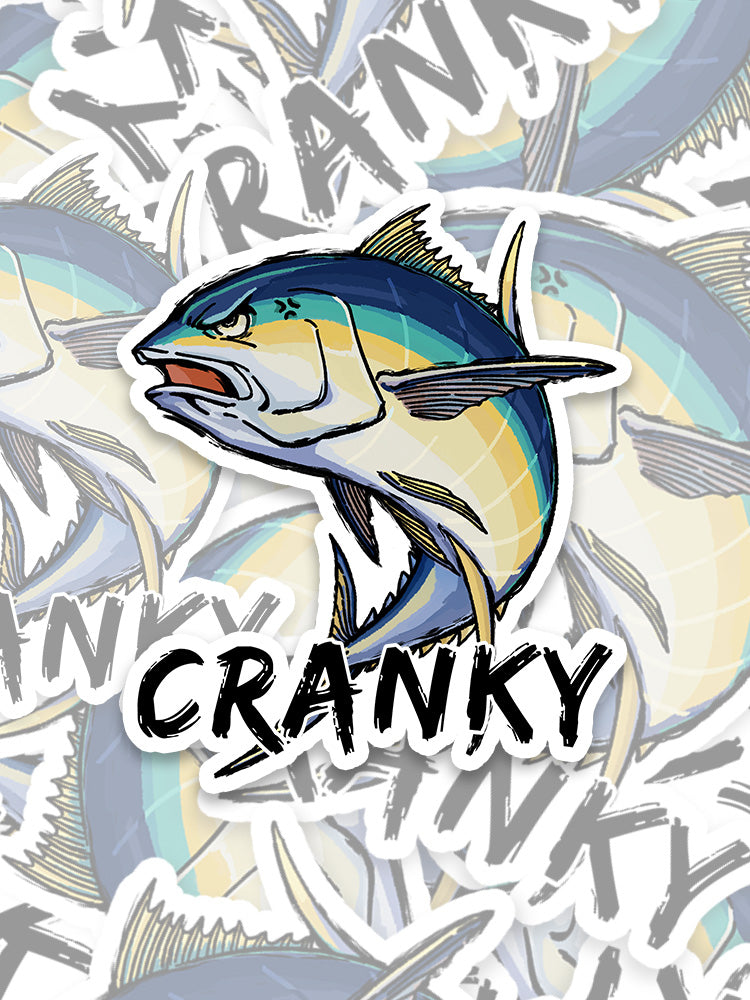 Ocean's Feisty Cranky Tuna Sticker