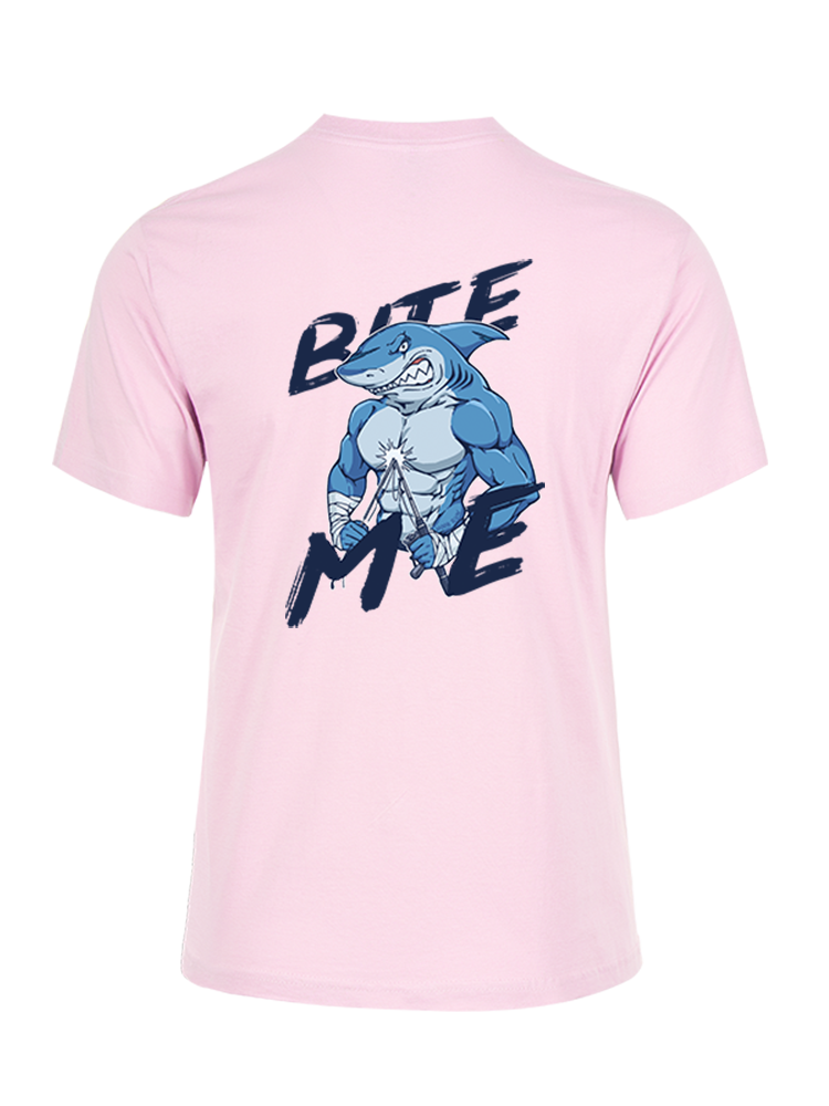 Rebel Shark Bite Me Unisex Cotton Tee