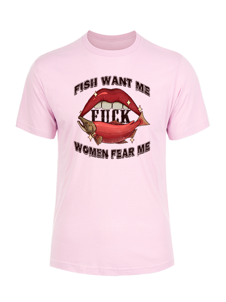 Fish Want Me Women Fear Me Unisex Cotton Tee