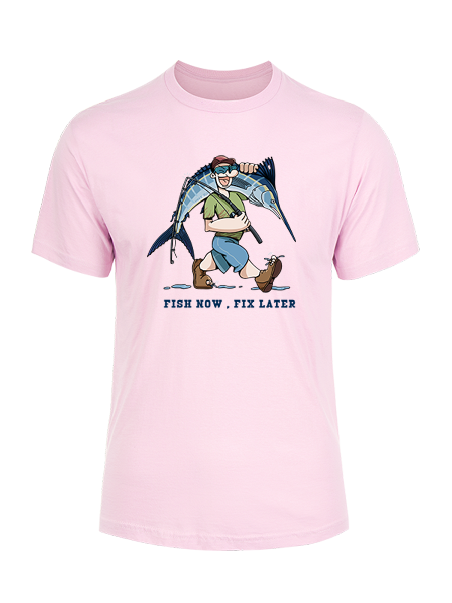 Fishing is the First Rule Unisex Cotton Tee