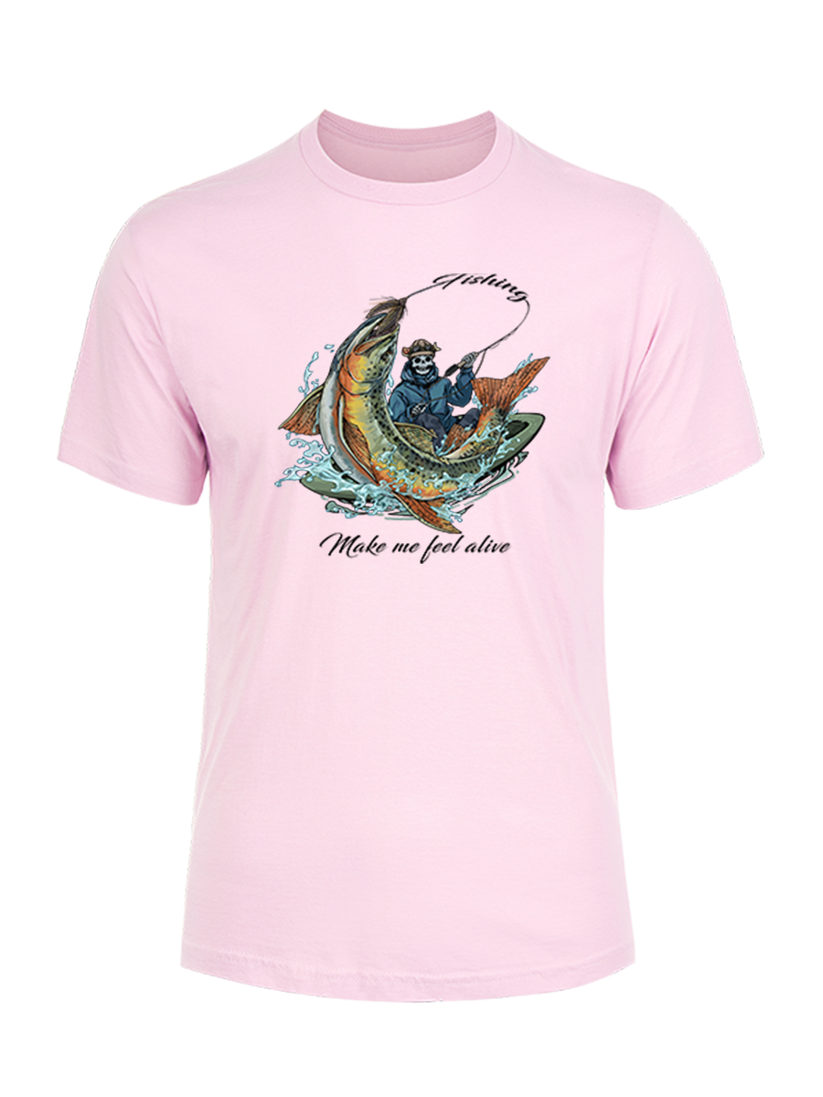 Fishing Make Me Feel Alive Unisex Cotton Tee