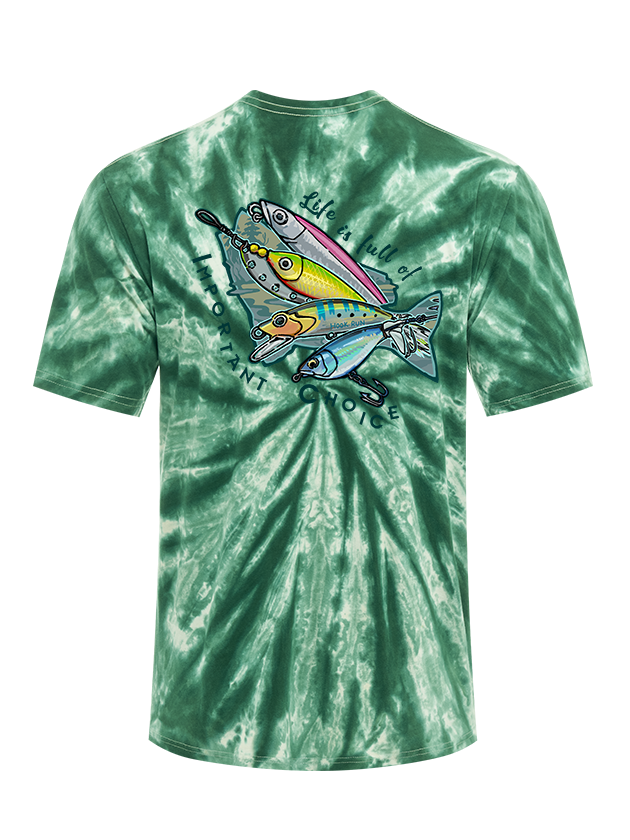 Clear Lake Bass Lures Tie Dye Tee