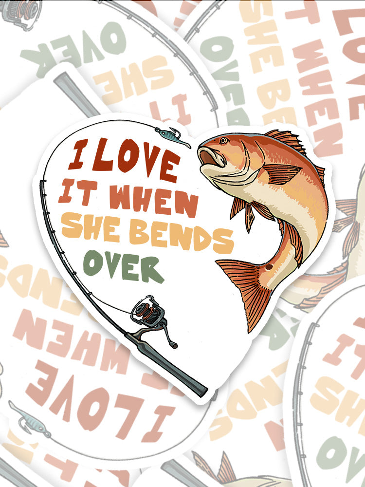 Redfish Rhythm Bend to Love Sticker