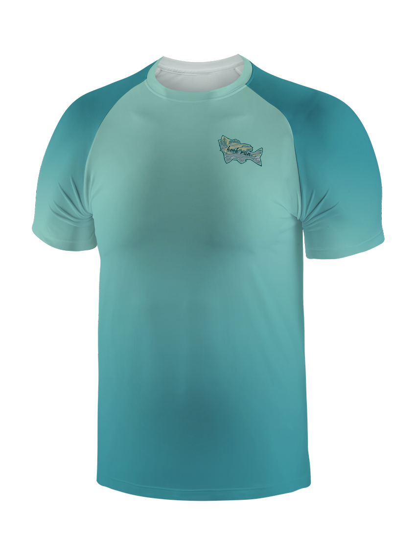 Clear Lake Bass Lures Gradient Fishing Tee