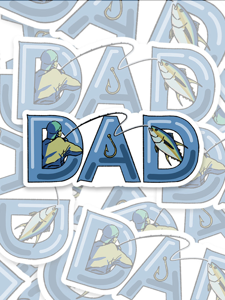 Dad's Fishing Legacy Sticker