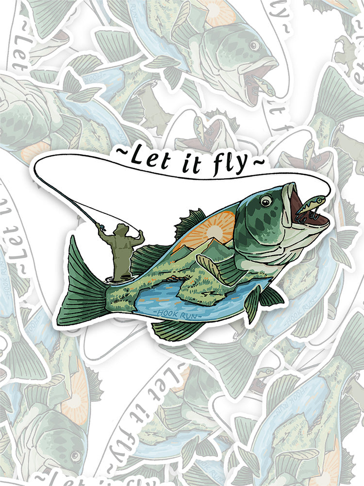 Let It Fly to Freedom Sticker