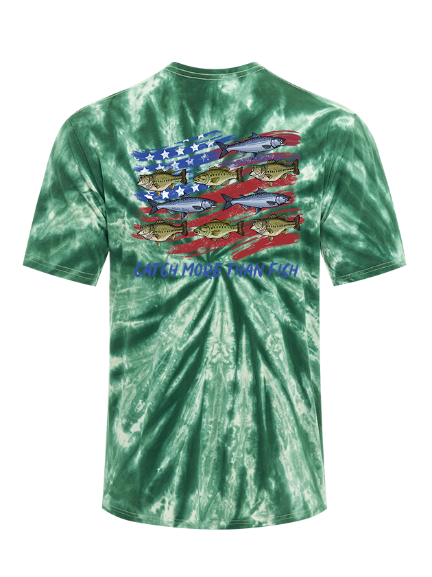 Patriotic Waters Unleashed Tie Dye Tee