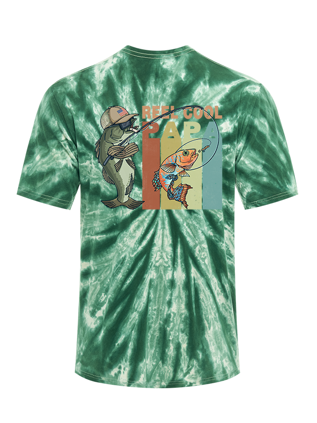 Reel Cool Papa Tie Dye Tee