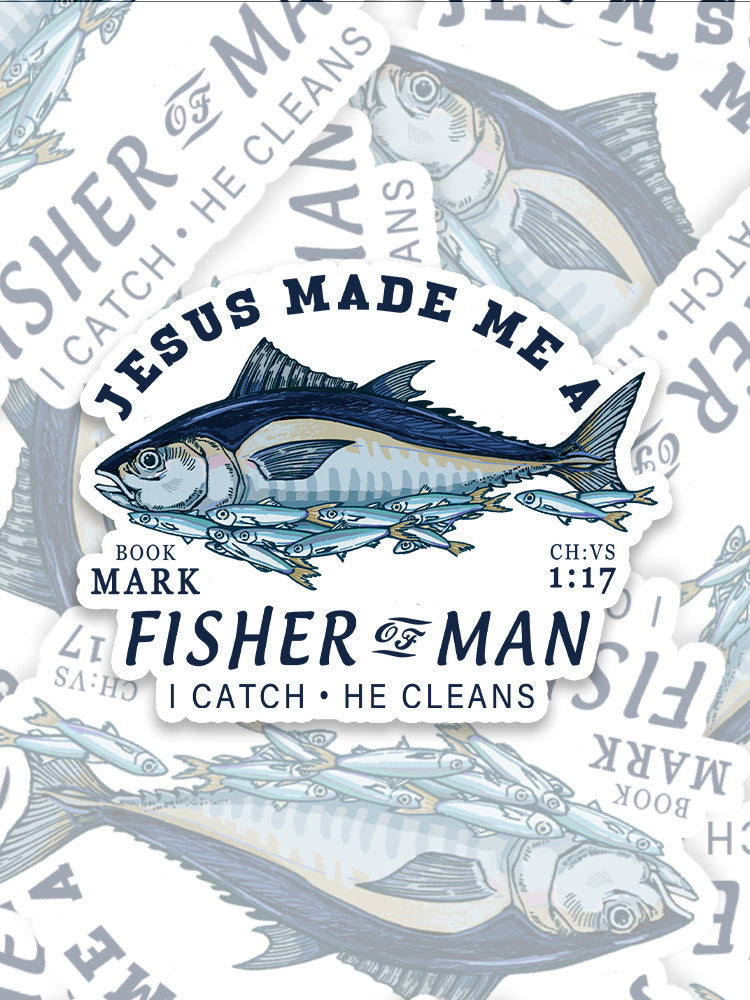 Matthew 4:19 God's Capture Sticker