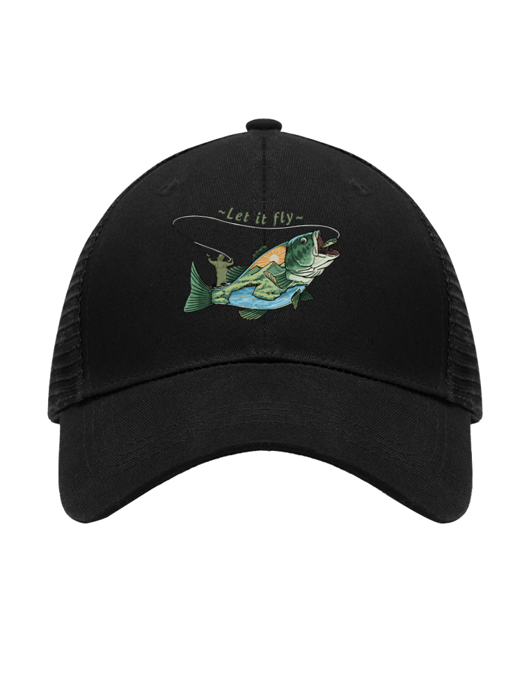 Let It Fly to Freedom Mesh Velcro Hat