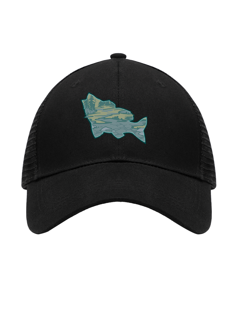 Clear Lake Bass Lures Mesh Velcro Hat
