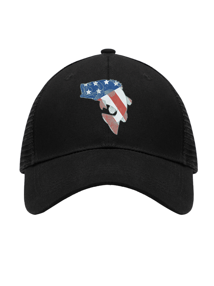 Otter vs Bass Mesh Velcro Hat