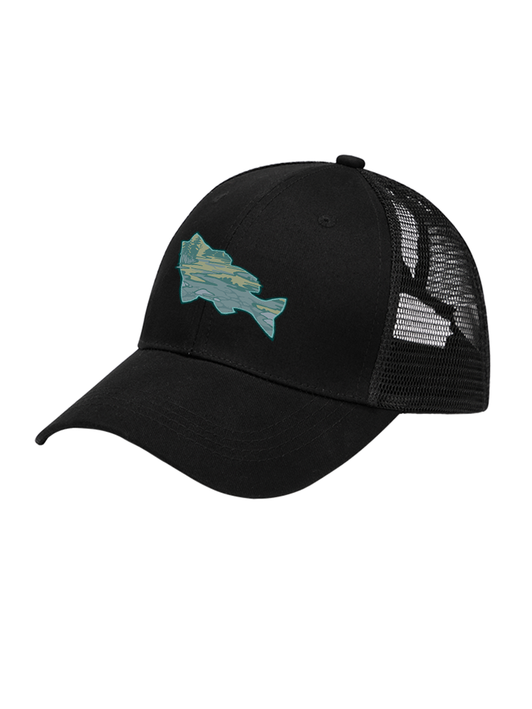 Clear Lake Bass Lures Mesh Velcro Hat