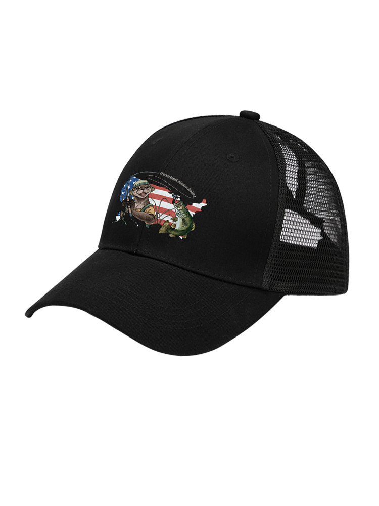Otter vs Bass Mesh Velcro Hat