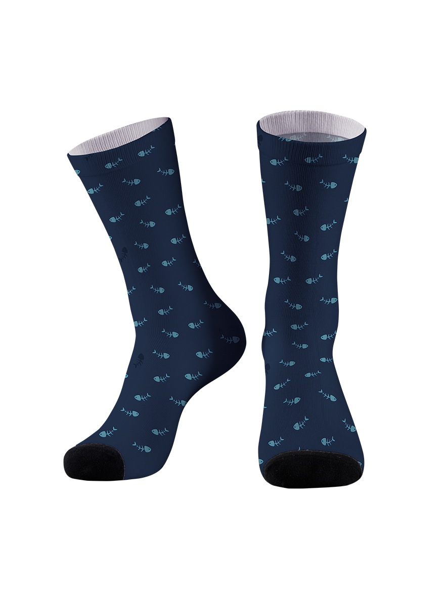 Just Wait It Full Print Fishing Socks