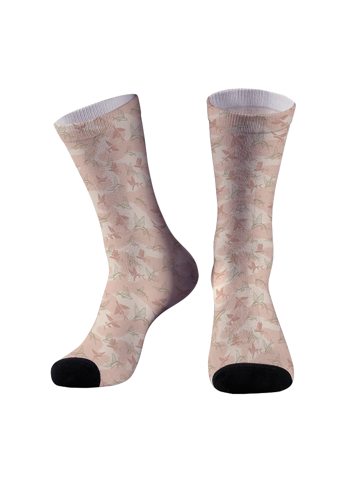 Ocean Breeze Flying Fish Full Print Fishing Socks