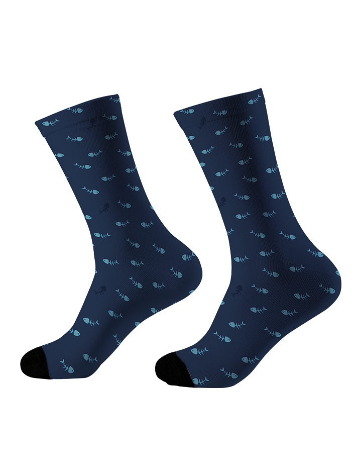 Just Wait It Full Print Fishing Socks
