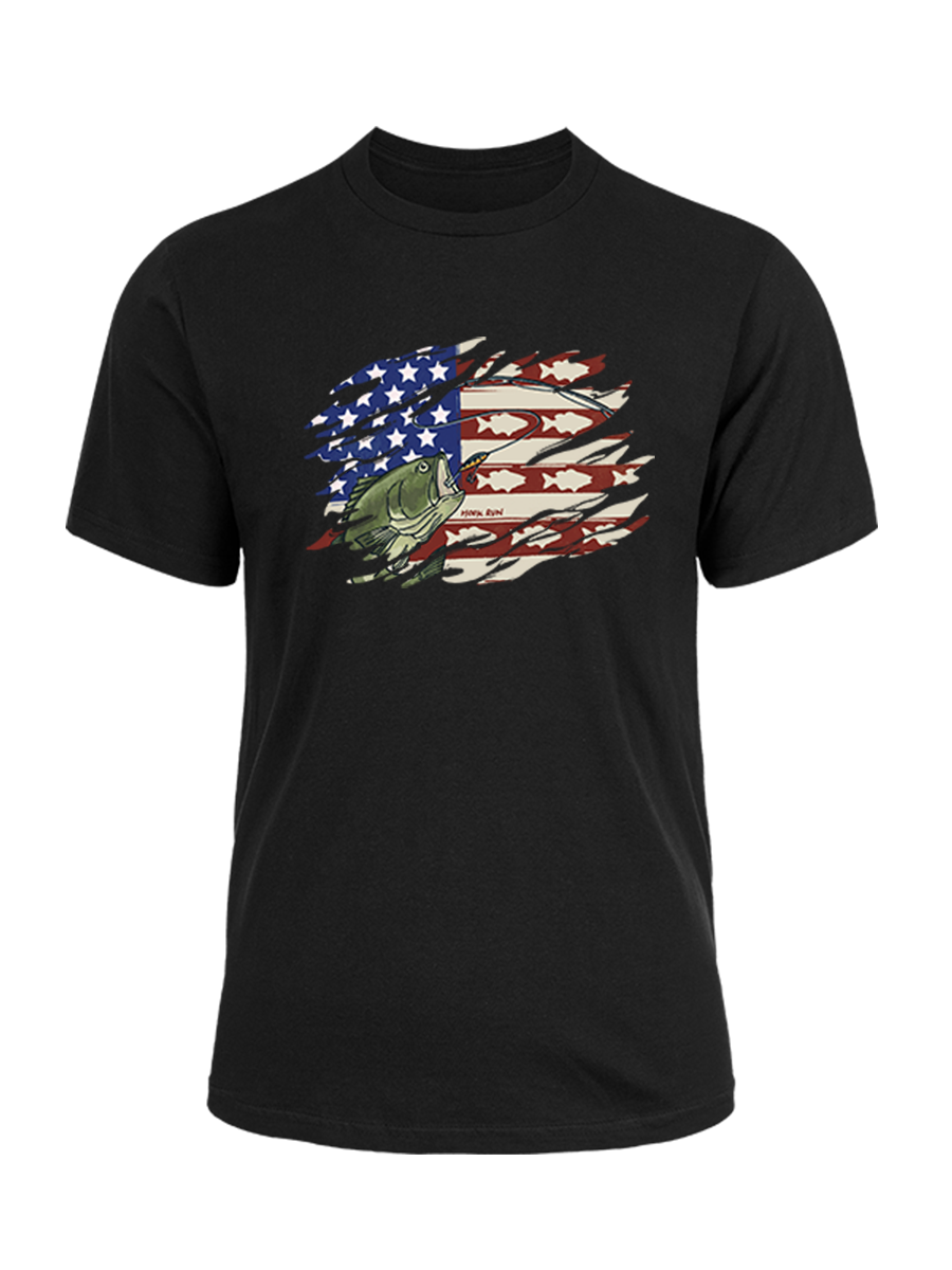 Patriot Bass Angler Unisex Cotton Tee