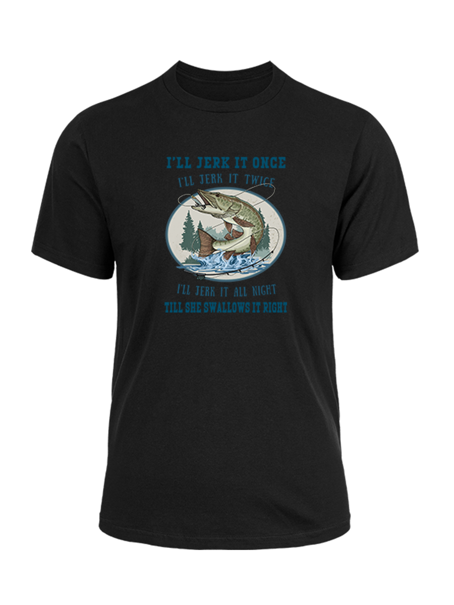 Muskie Madness Jerk and Reel Unisex Cotton Tee
