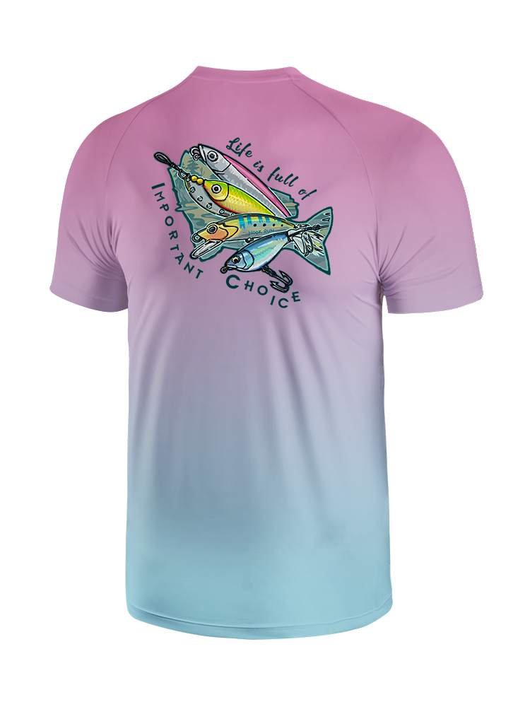 Clear Lake Bass Lures Gradient Fishing Tee