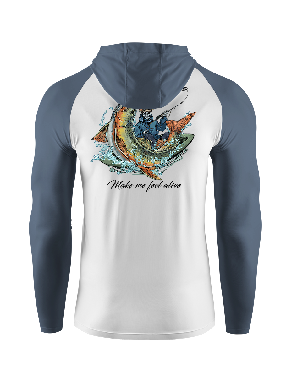 Fishing Make Me Feel Alive UPF Hoodie