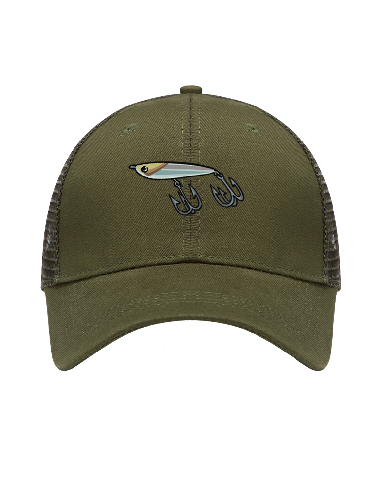 Muskie Madness Jerk and Reel Mesh Velcro Hat