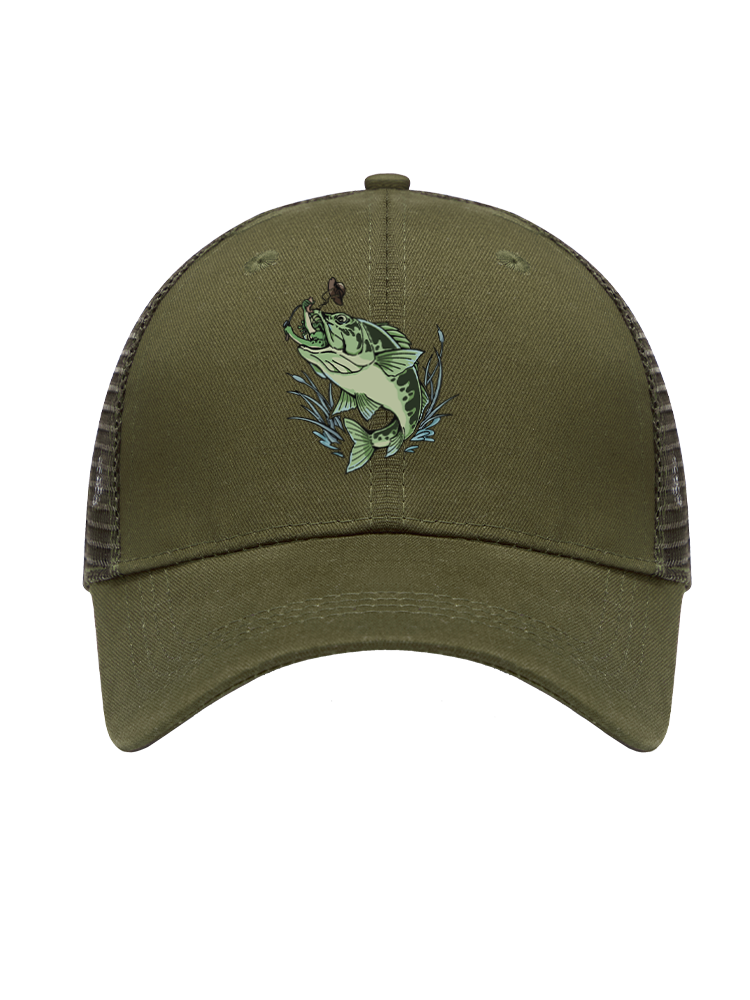 There's Always a Bigger Fish Mesh Velcro Hat