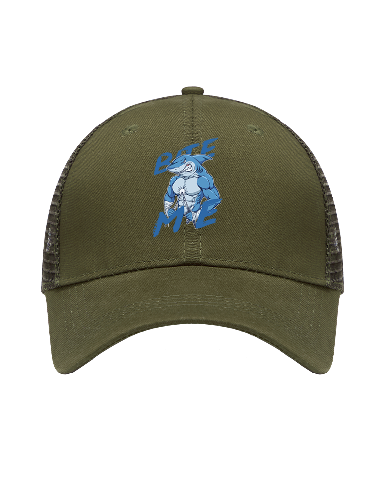 Rebel Shark Bite Me Mesh Velcro Hat