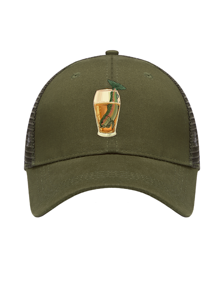 Let's Have a Drink Mesh Velcro Hat
