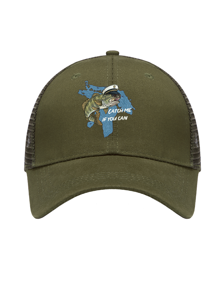 Catch Me If You Can Mesh Velcro Hat