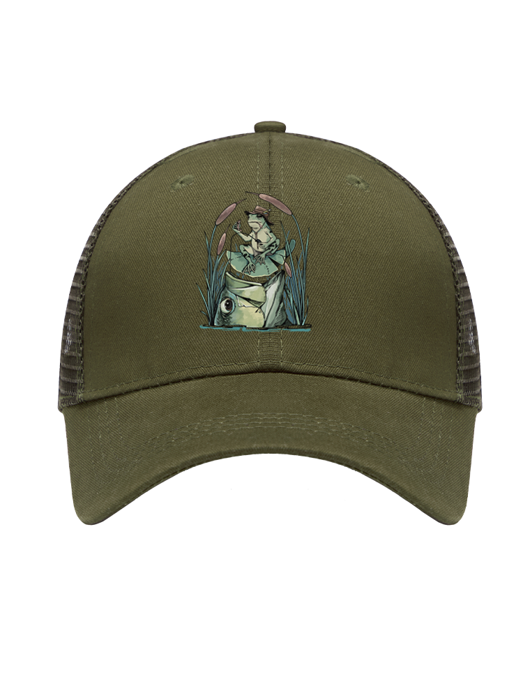 There's Always a Bigger Fish Mesh Velcro Hat