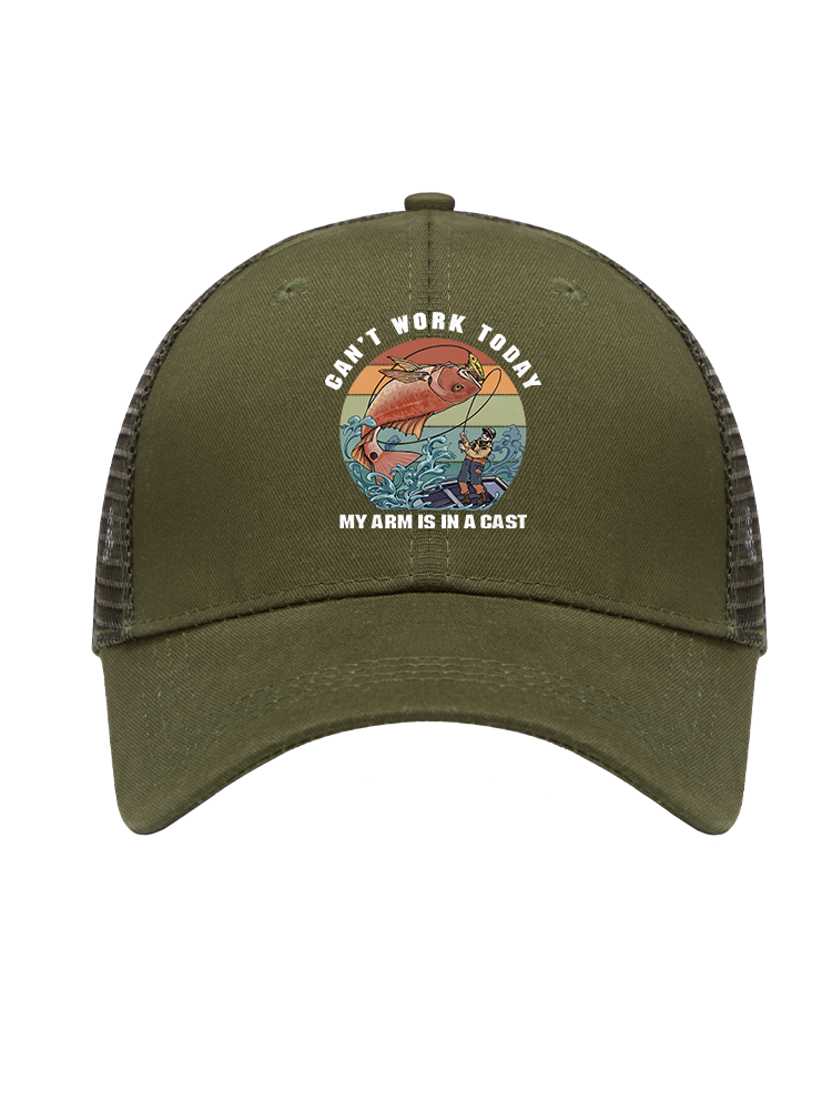 Hooked on a Day Off Mesh Velcro Hat
